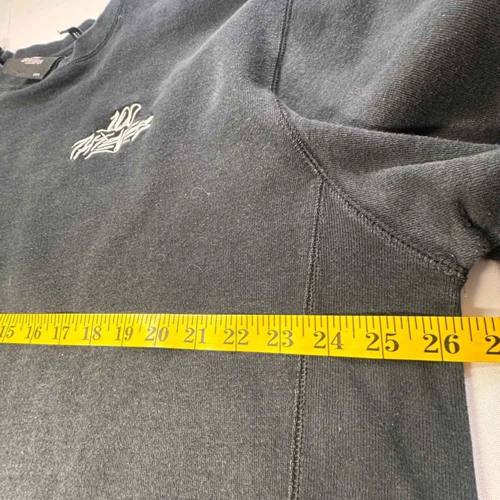 100 Thieves Embroidered Logo Crewneck Sweatshirt Size 2XL Black